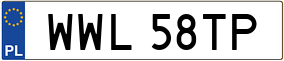 Trailer License Plate